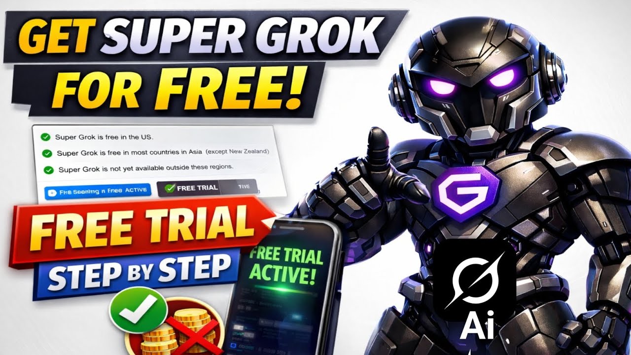 How to Get Super Grok for Free | Super Grok Free Trial Method (Step by Step Guide)