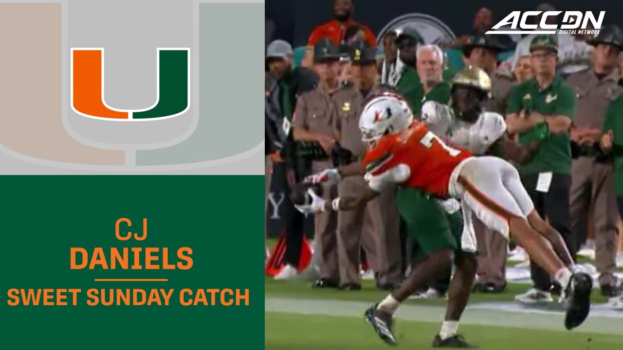 Miami Star Receiver CJ Daniels Makes Another Sunday Catch