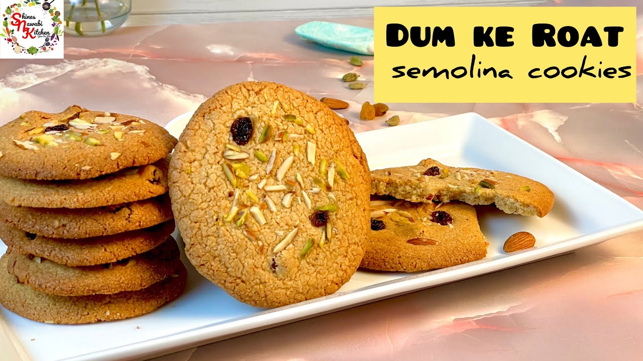Shahi Roat recipe - with tips & Tricks - How to make Semolina cookies - Hyderabadi bakery style rote