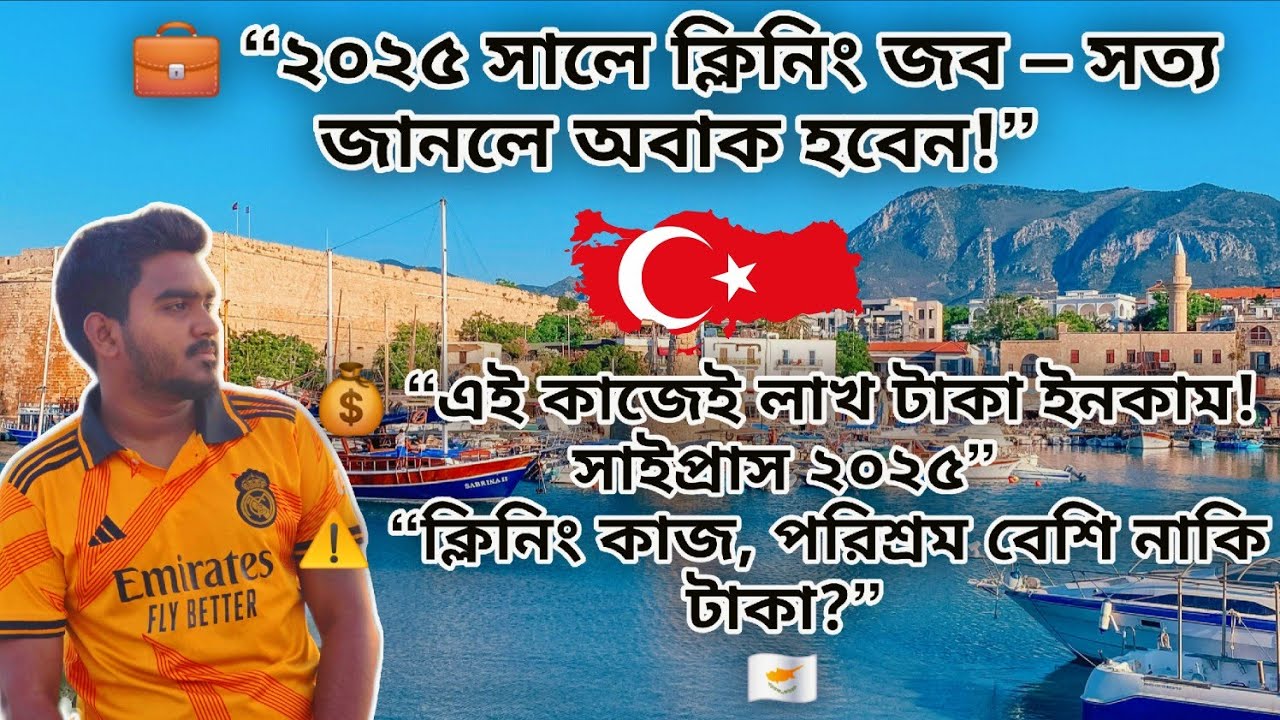 ২০২৫ সালে সাইপ্রাসে ক্লিনিং কাজের বাস্তব অভিজ্ঞতা ও বেতন!