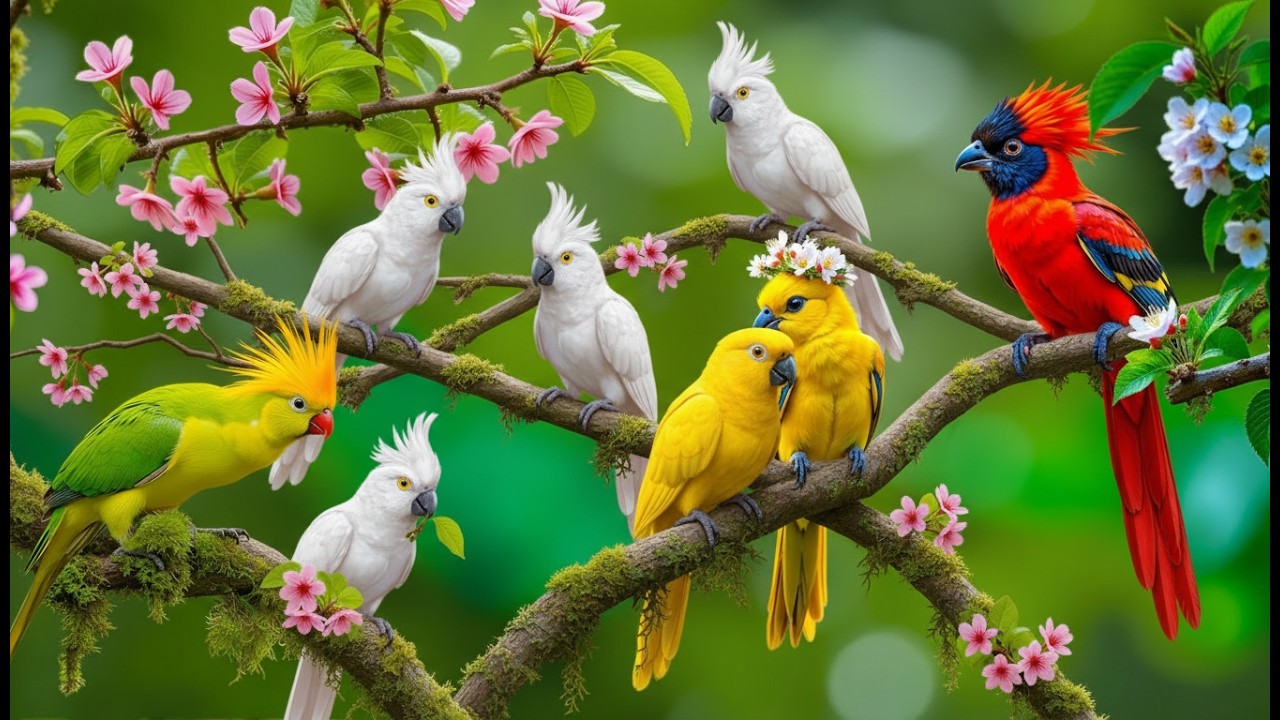 🌺 Peaceful Piano Music with Bird Sounds | Beautiful Nature Music for Stress Relief and Sleep