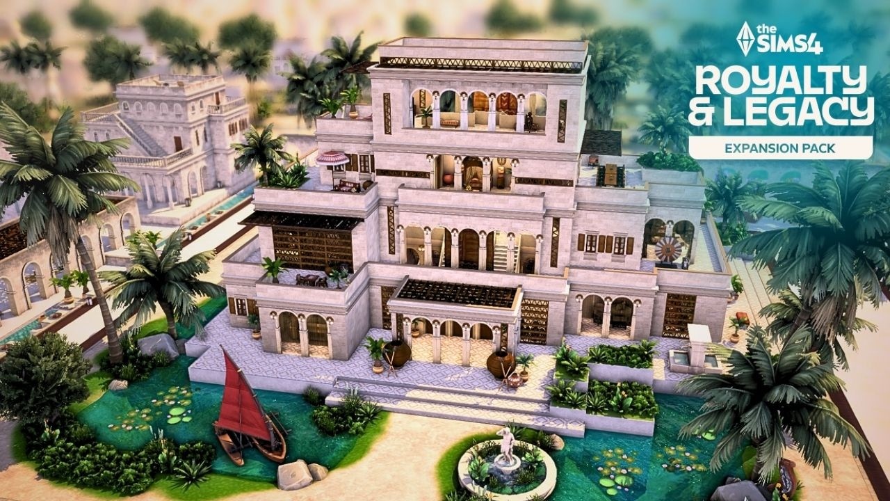 Строительство дворца Дамбеле: The Sims 4 Royalty & Legacy 🦁👑 Быстрое строительство | Без пользова...