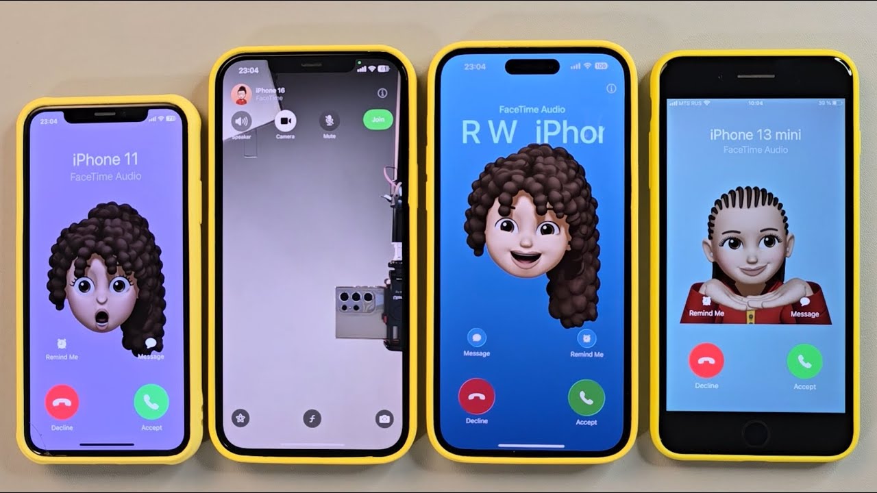 iPhoneX Vs iPhone14Pm Vs iPhone12Pm Vs iPhone8+ Incoming call FaceTime Outgoing call