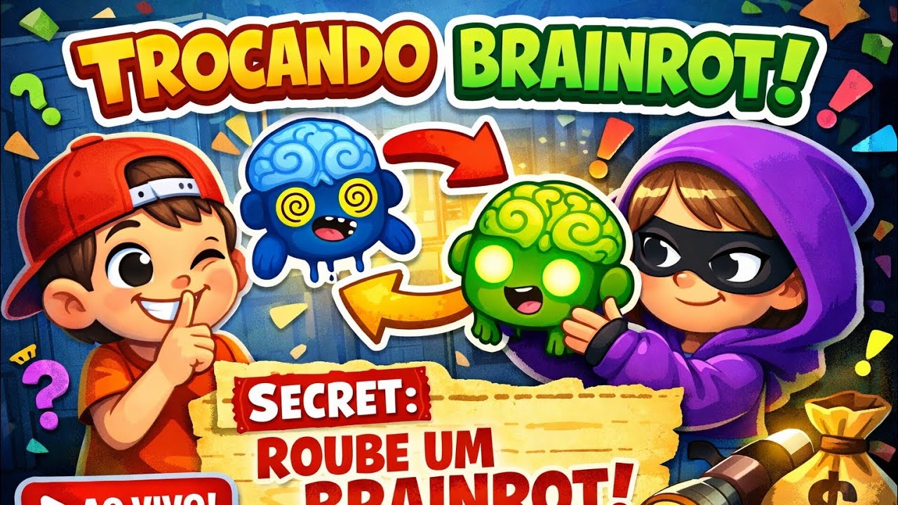🚨 Ao  vivo 🚨 jogando roube um brainrot, vendas e trocas 👻👻