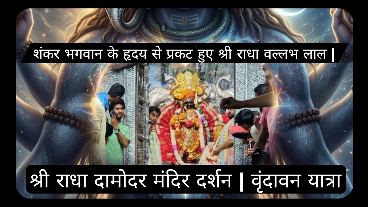 शंकर भगवान के हृदय से प्रकट हुए श्री राधा वल्लभ लाल | श्री राधा दामोदर मंदिर दर्शन | वृंदावन यात्रा
