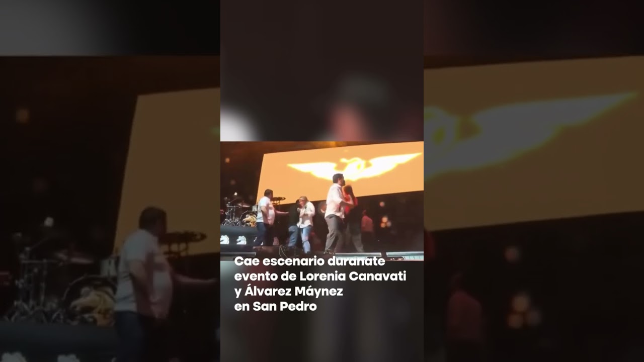 #UltimaHora 🟠 Cae escenario durante evento de M&aacute;ynez en San Pedro #Maynez #elecciones