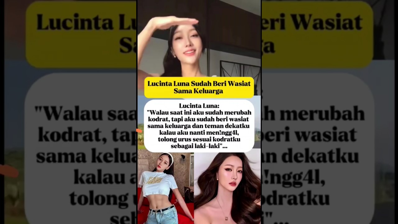 jadi transgender ternyata sudah wasit ke keluarga luna maya😳