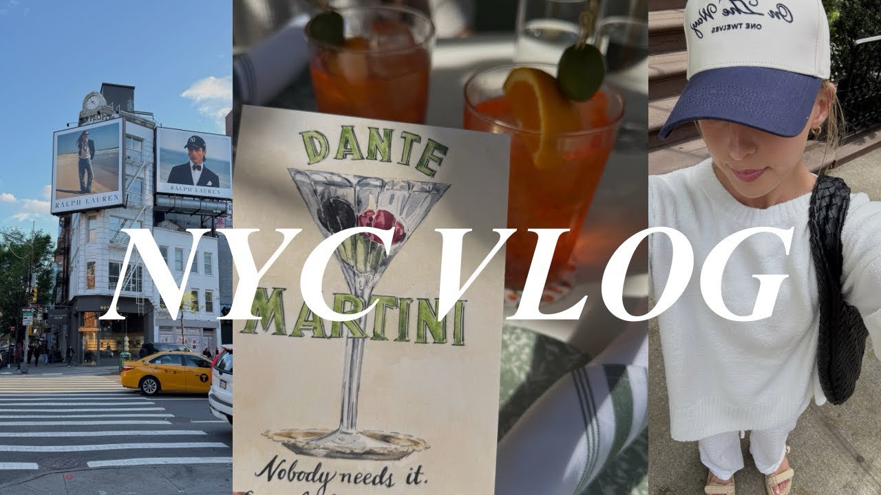 NYC VLOG | 72 hours in Manhattan, spritzes, so many bagels, fuze house hot Pilates