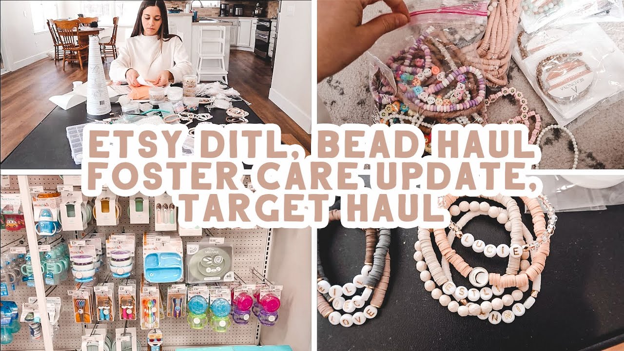 ETSY SHOP DITL SAHM | FOSTER CARE UPDATE | PACKAGE MY ORDERS WITH ME | EASTER TARGET HAUL