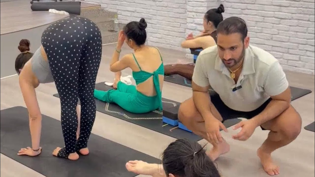 Morning yoga flow.