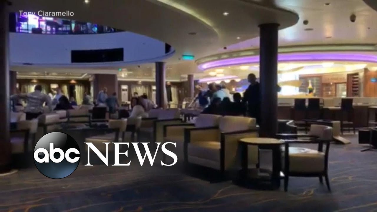 Panic, chaos as wind gusts cause Norwegian cruise ship to lean