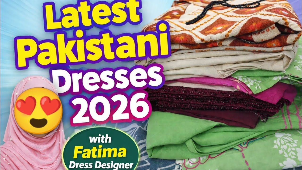 Latest Pakistani Dress Designs 2026 | Printed Eid Dress Ideas | Kurti Neck & Dupatta Design