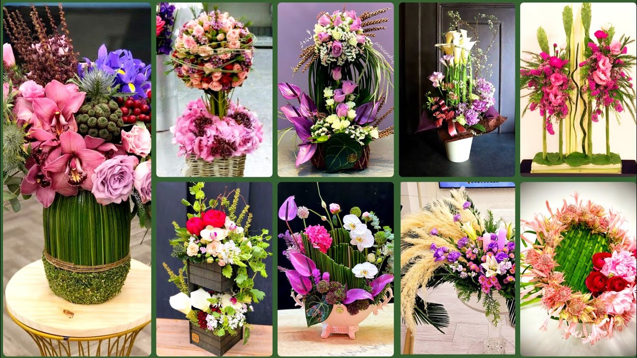 most beautiful ikebana floral Japanese flower centre pec arrgmant #trending collection