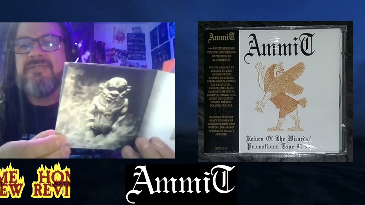 ☢️ #HOMEMETALREVIEW 2023 #78💿 📀 📼AMMIT - Return of the Wizards  Promotional Tape 91-95