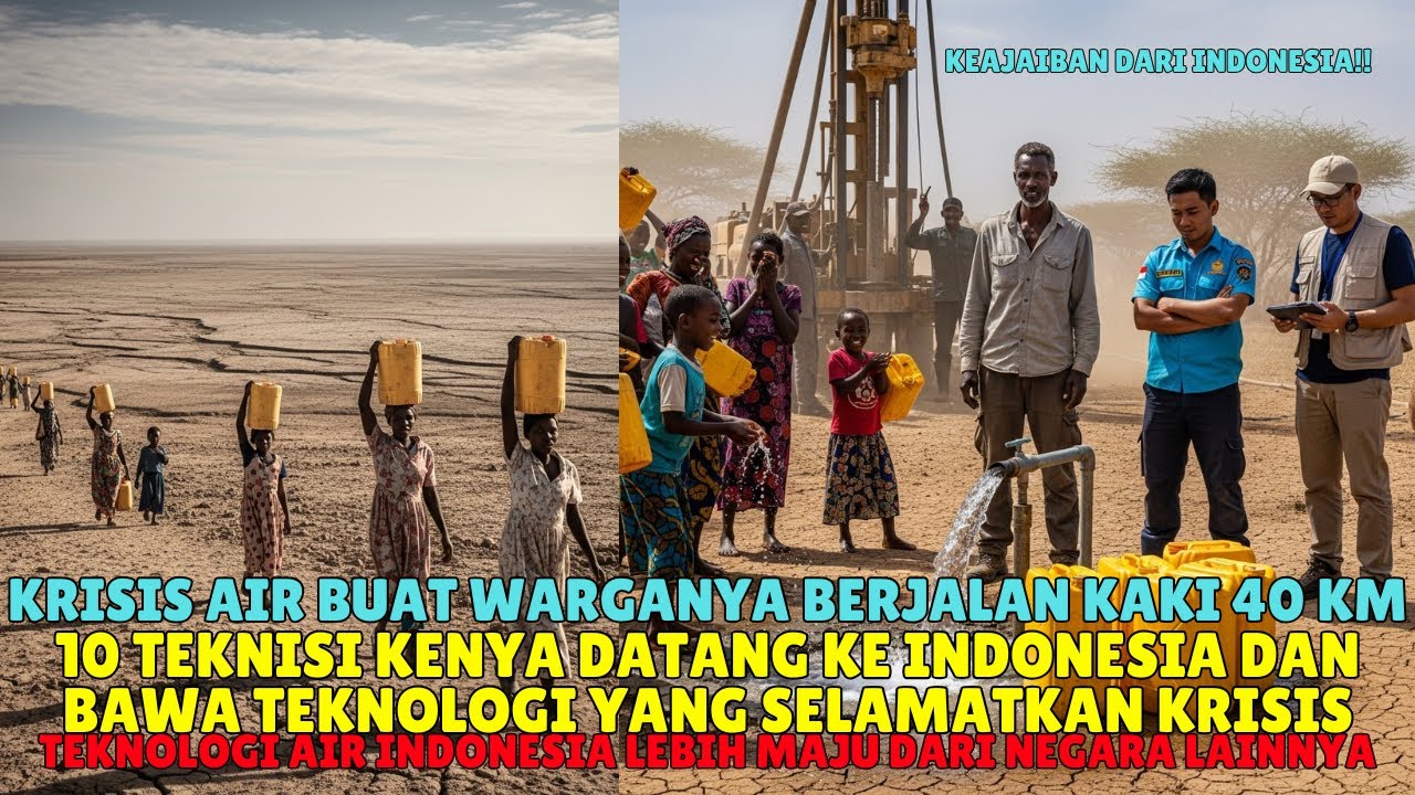 10 Teknisi Kenya Ini Syok di Indonesia dan Pulang Menyelamatkan Ribuan Nyawa Dari Krisis Air..