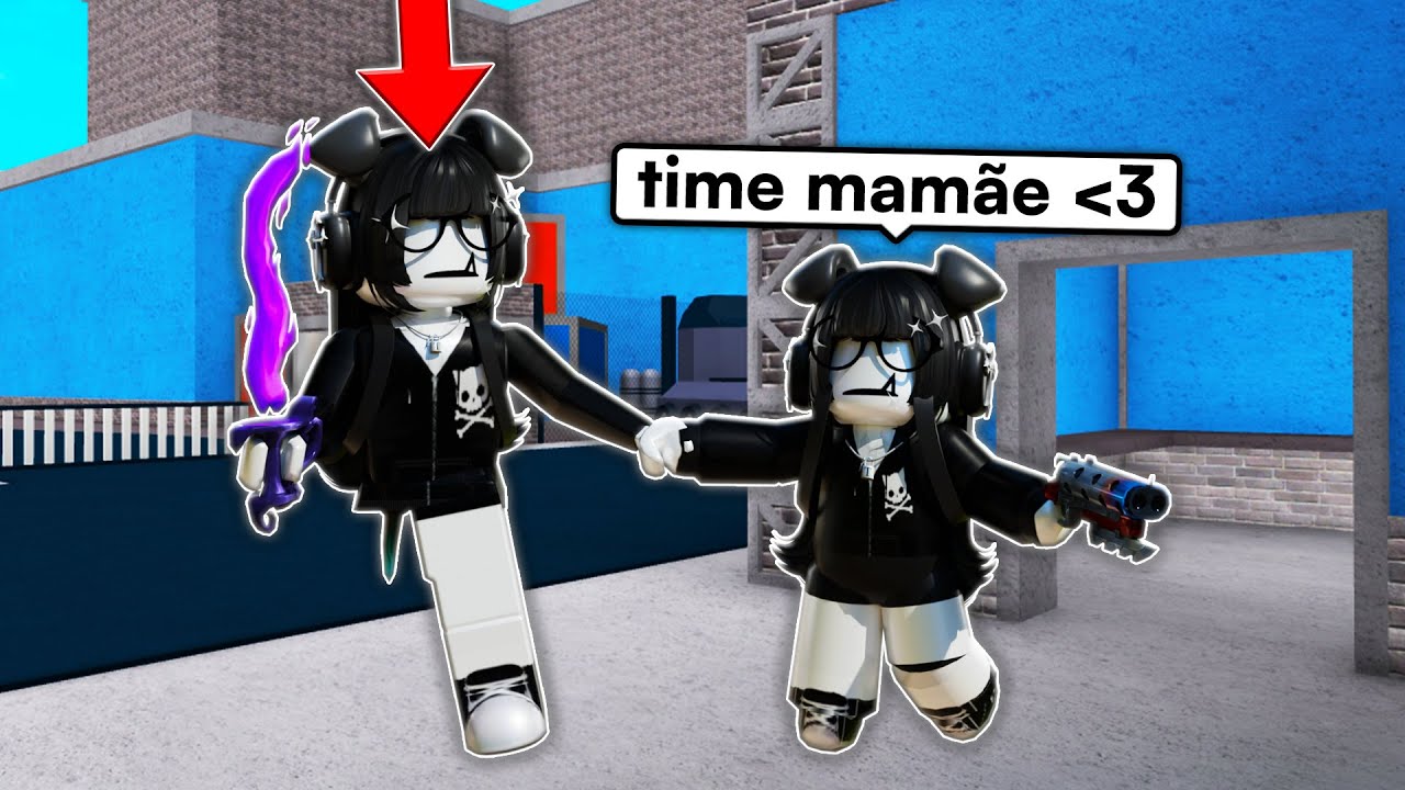 VIREI MÃE DE BEBÊ GÓTICA NO MM2!, FIZEMOS TIME? [ROBLOX]