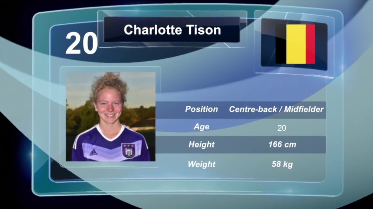 CHARLOTTE TISON | RSC Anderlecht | Belgian Red Flames | 2016/2018