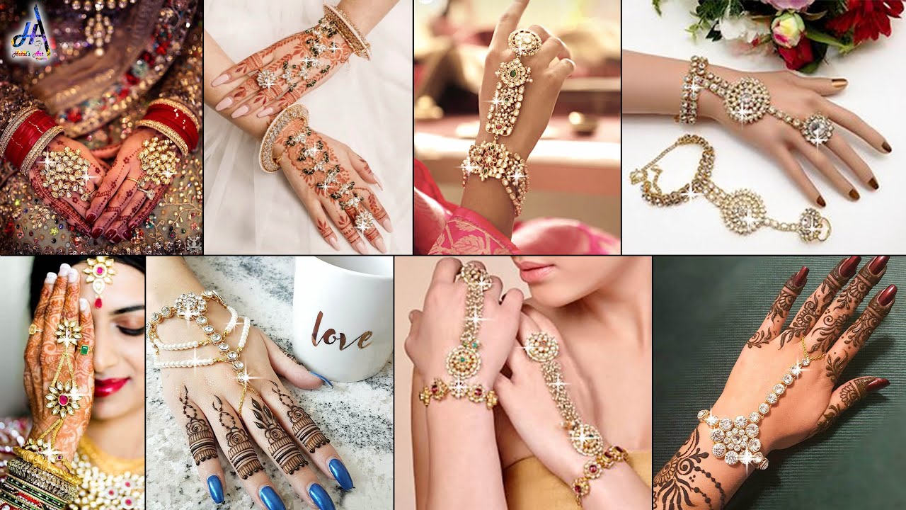 Bridal Style!!! Kundan Ring Bracelet - DIY ❤️Wedding Indian Outfits