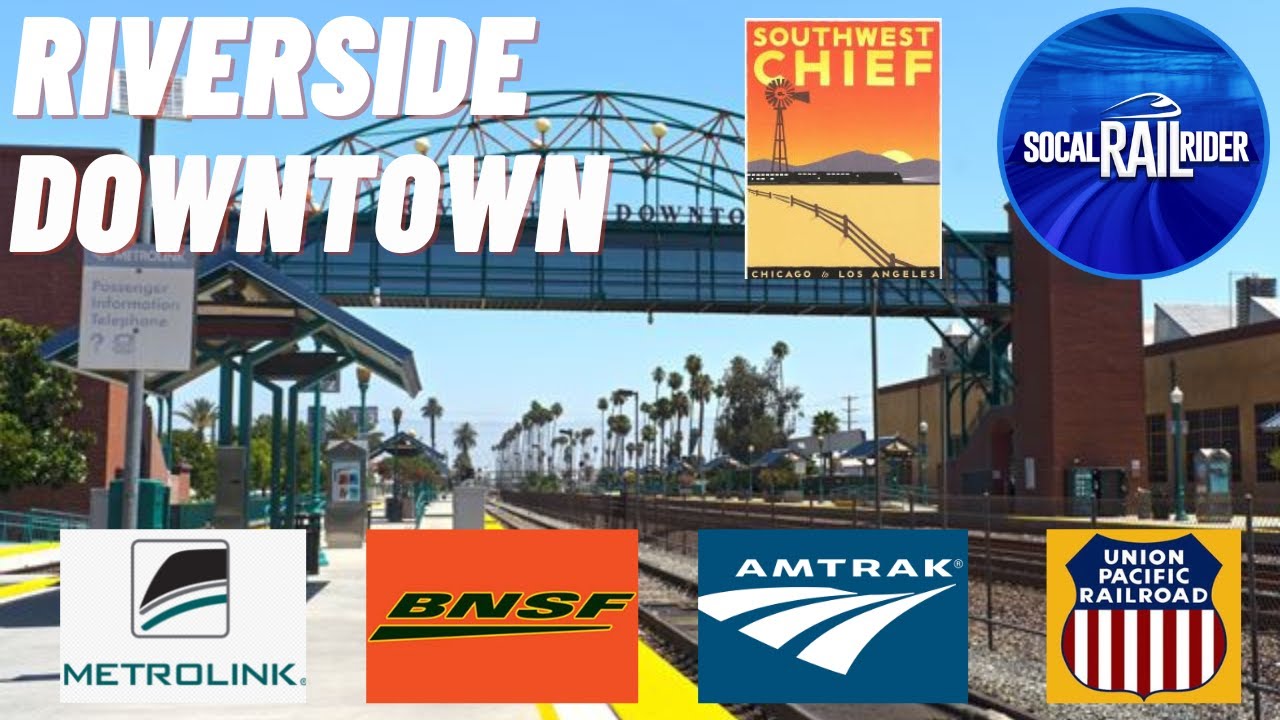 METROLINK Amtrak BNSF and UP Trains - Railfanning Riverside - Downtown || Evening Rush Hour