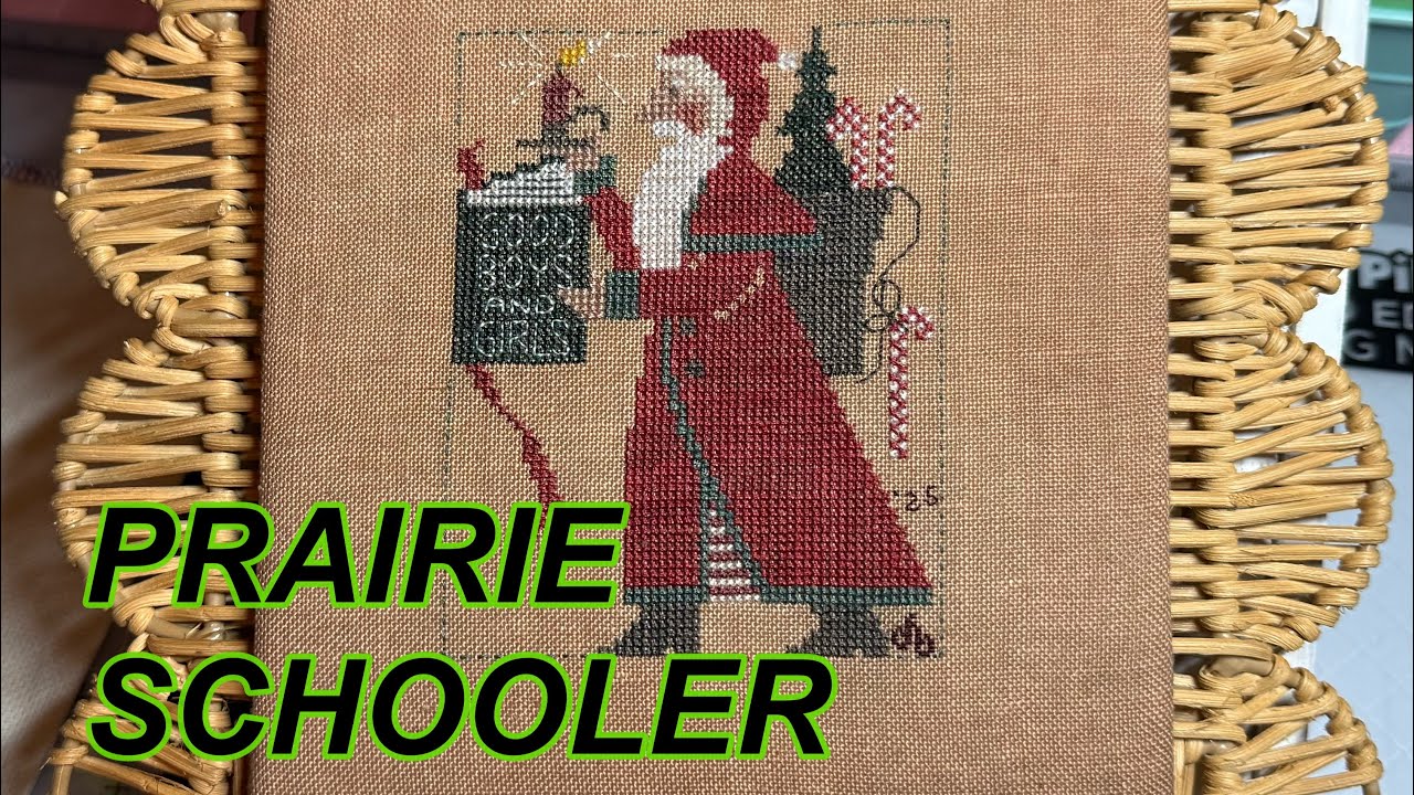 FLOSSTUBE #39.. 12-3-25.. A Prairie Schooler FINISH..WIPS..Christmas stitching & Cookie making