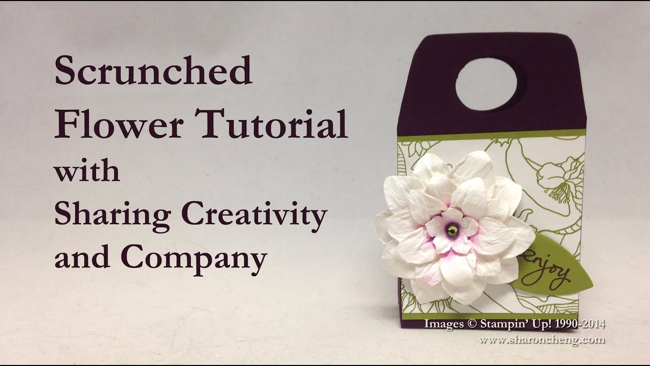 Scrunched Flower with Sharing Creativity and Company