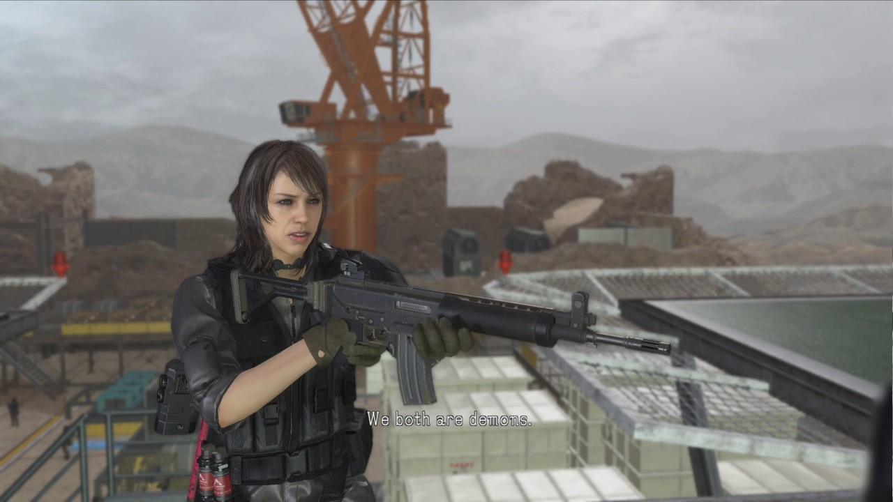 Metal Gear Solid V The Phantom Pain - XOF Quiet and Skull Face