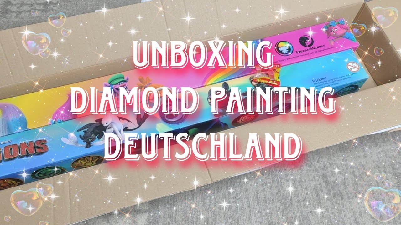 Unboxing, HAUL Diamond Painting Deutschland ! Super Schnäppchen,  lizenzierte Painting Bilder ! ❤