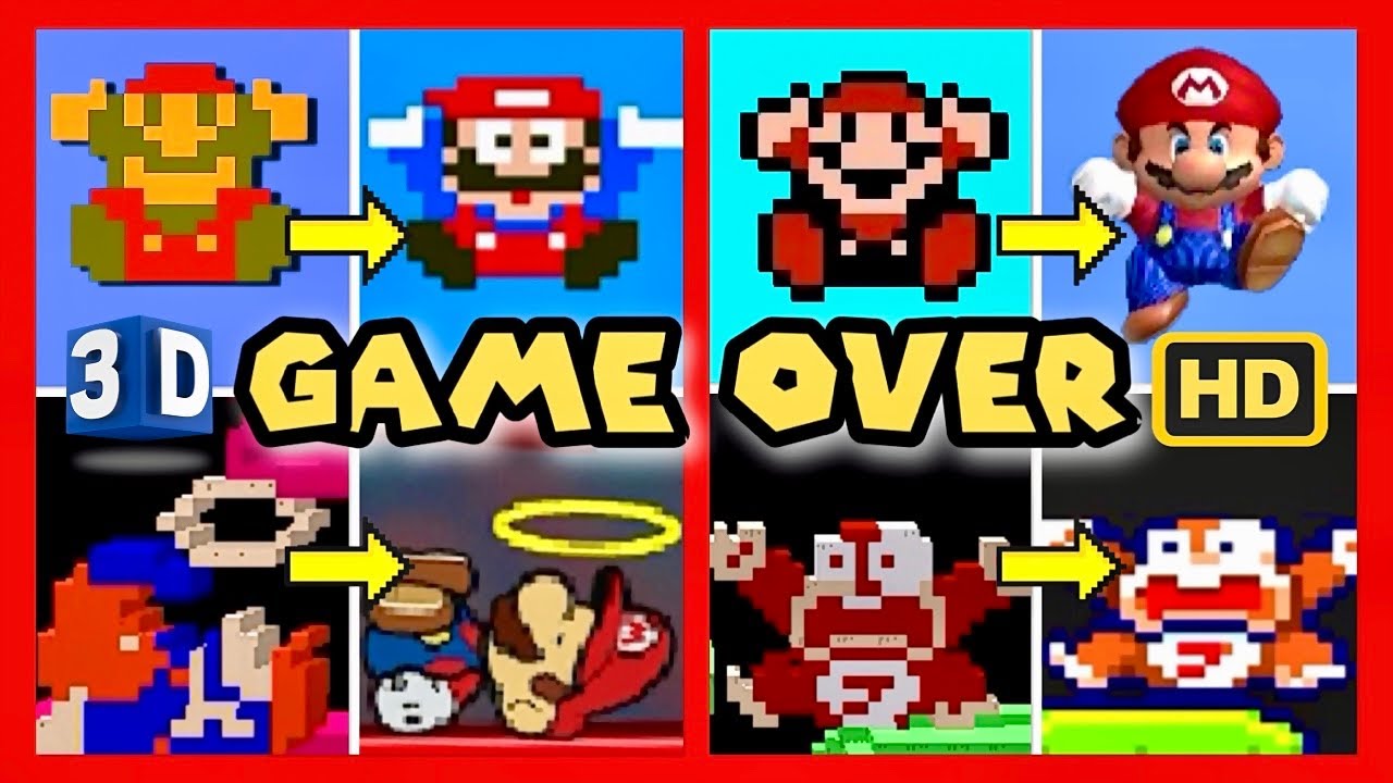 Famous NES Ports HD + 3D Game Overs & Death Animations [MEGA MASHUP] 4K