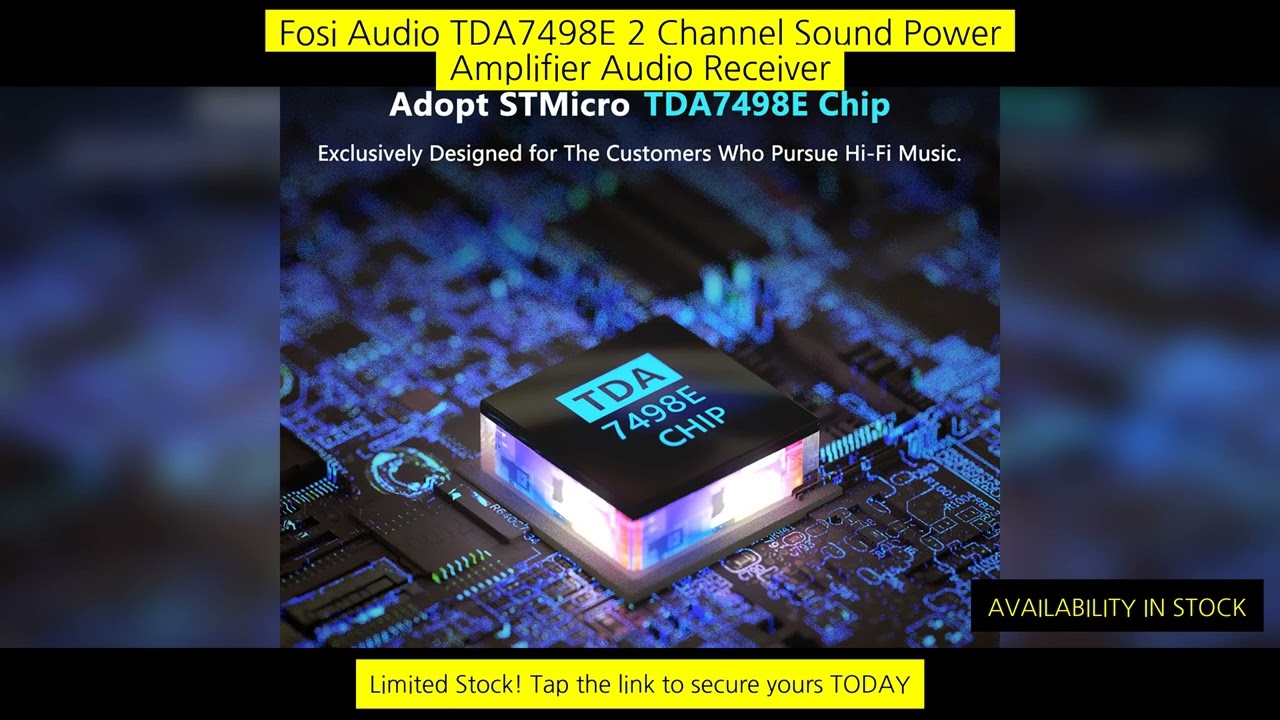 Fosi Audio Tda7498E 2 Channel Sound Power Amplifier Audio Receiver Mini Hifi