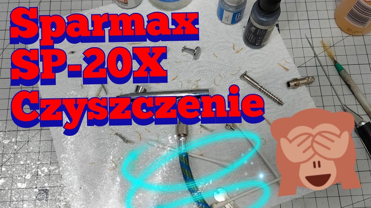 Aerograf Sparmax SP-20x 0.2mm czyszczenie i podsumowanie.