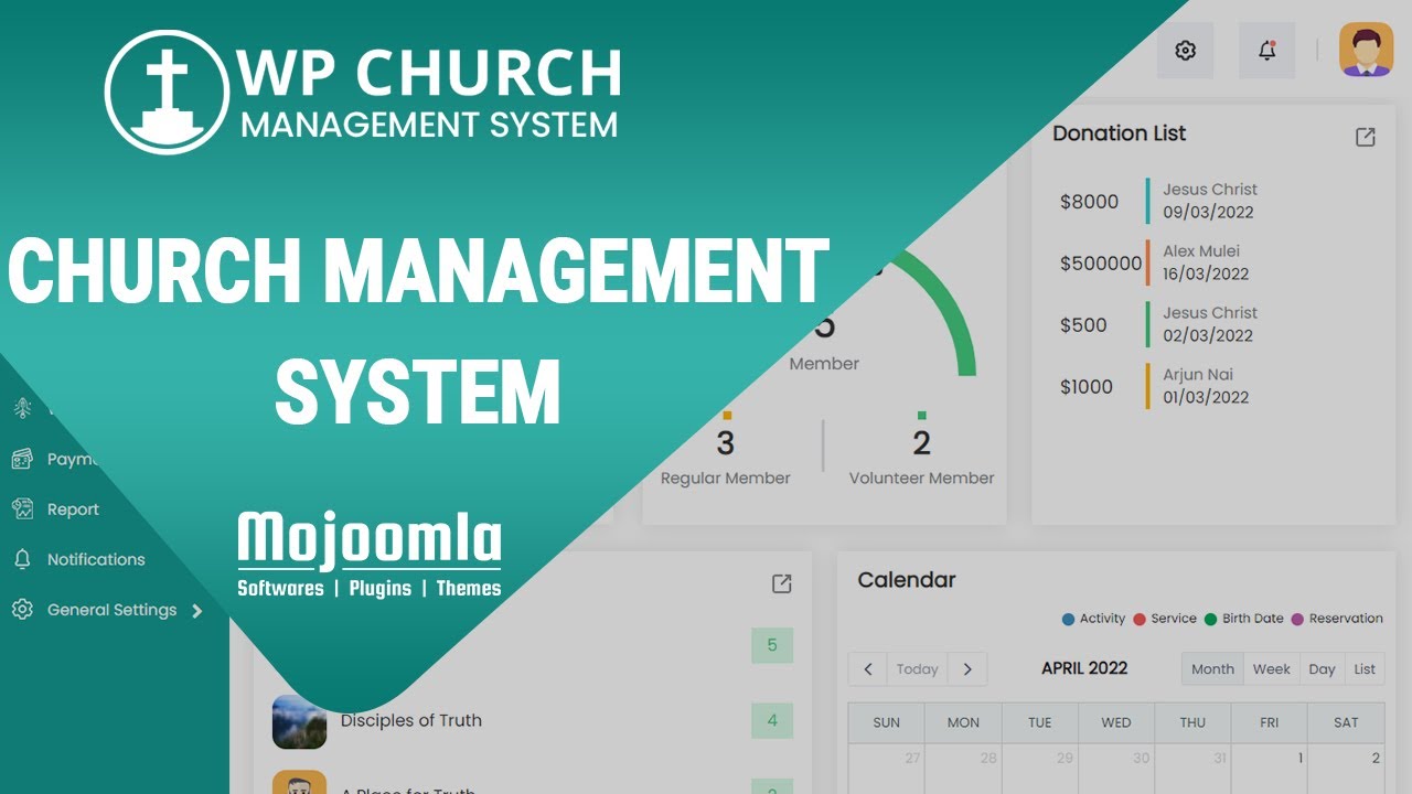WPCHURCH - Church Management System for Wordpress | 