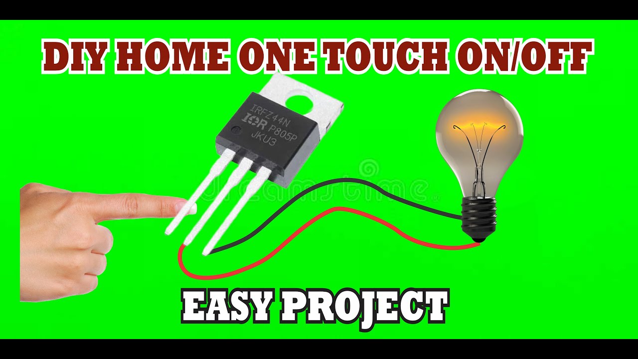 DIY SIMPLE ON/OFF SWITCH USE Z44 MOSFET |#electronic #amplifierboard #electronicgadget