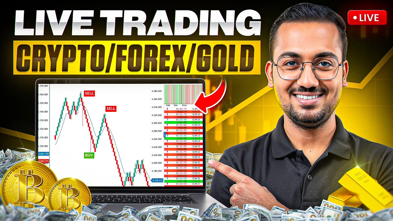 Gold Crypto Live Trading 21 SEPT | XAUUSD BTCUSD | #goldtrading #cryptotrading