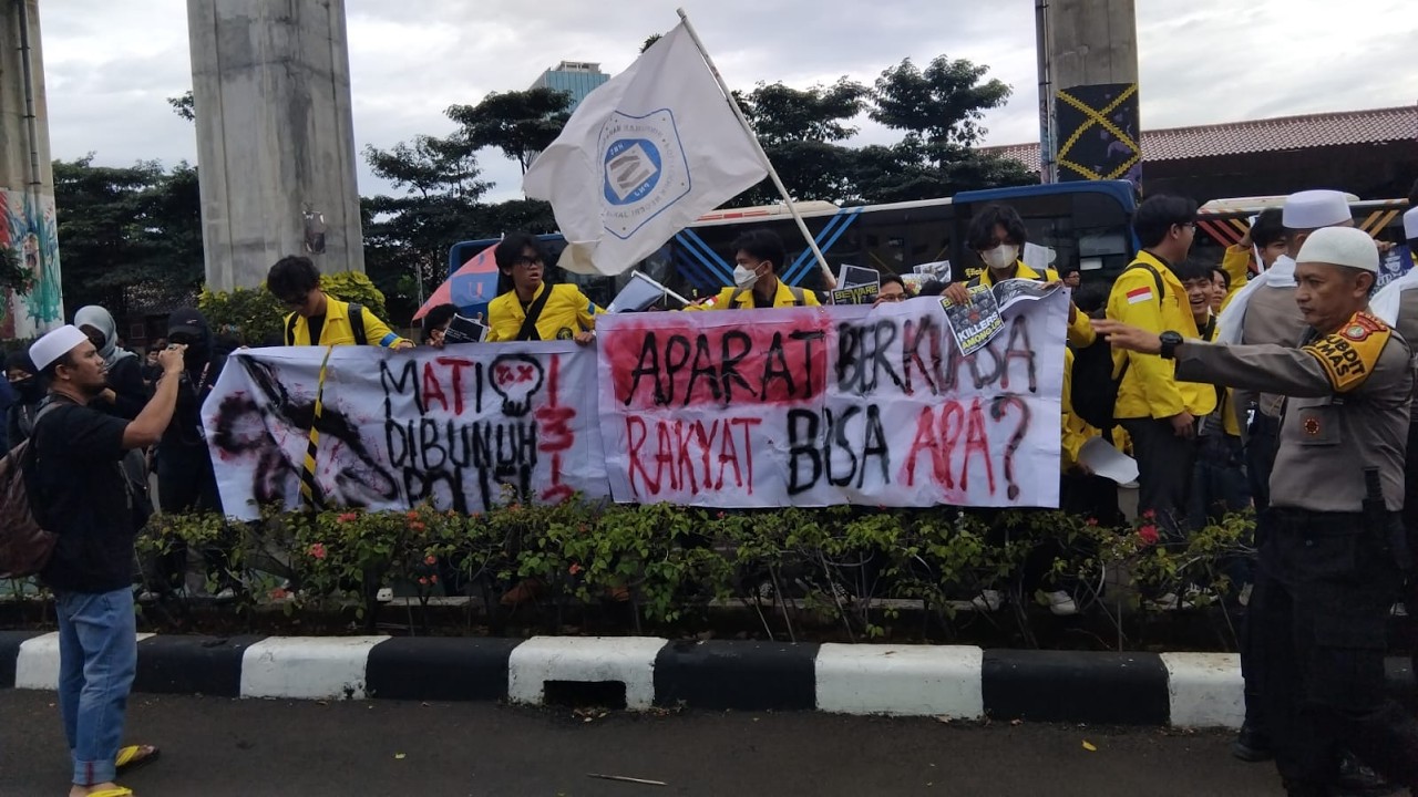 LIVE‼️LIVE DEMO MEMANAS MAHASISWA DI BARESKRIM POLRI SORE INI