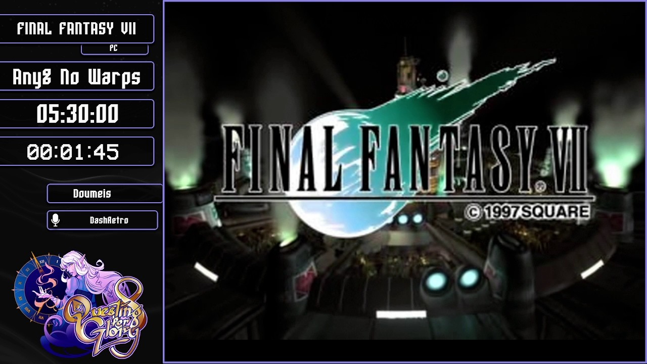 Final Fantasy VII (PC) Any% No Warps by Doumeis - Questing for Glory 8