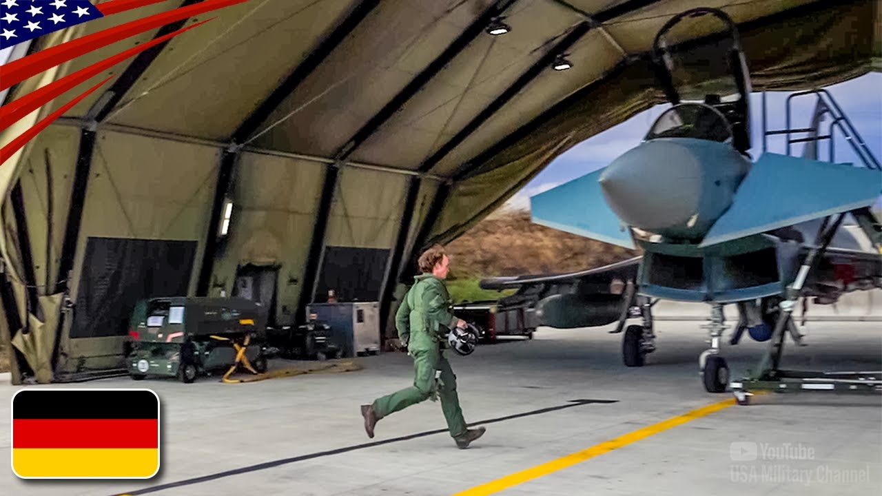 German Fighter Jets Scramble – NATO Eastern Flank Defense Mission (2025) | Eurofighter & F-16