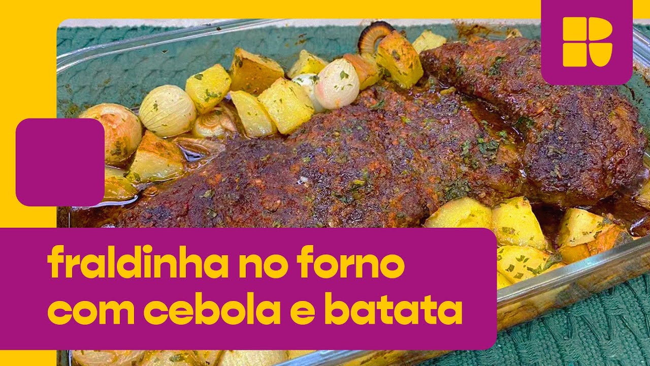 Fraldinha no forno com cebolas e batatas 🥩 | É de Casa