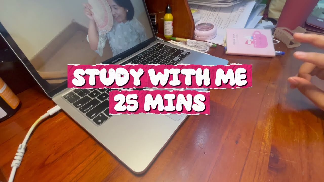 [DAY 1] 25 MINS STUDY WITH ME | nockhongcoc