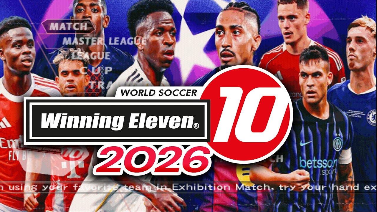 WINNING ELEVEN 2026 PS2 ENGLISH by @wsngamesSEASON 2025-26 (based on Winning Eleven 10)