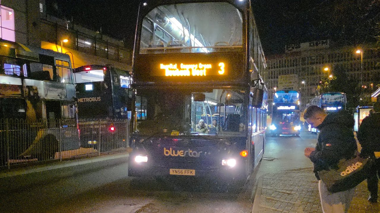 Thrash: On Loan From Bluestar Scania N94UD Ommidekka 1004 YN56 FFK Route 3