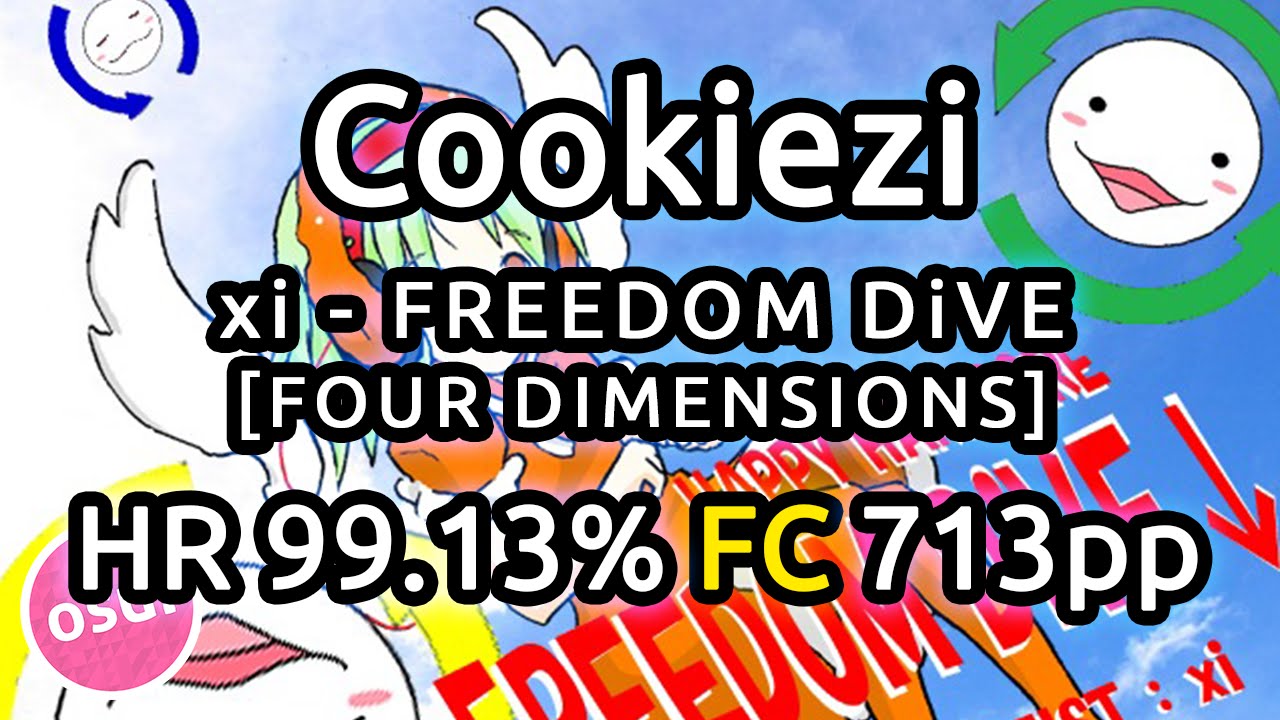 Cookiezi | xi - FREEDOM DIVE [FOUR DIMENSIONS] | HR 99.13% FC 713pp | Liveplay w/ Twitch Chat