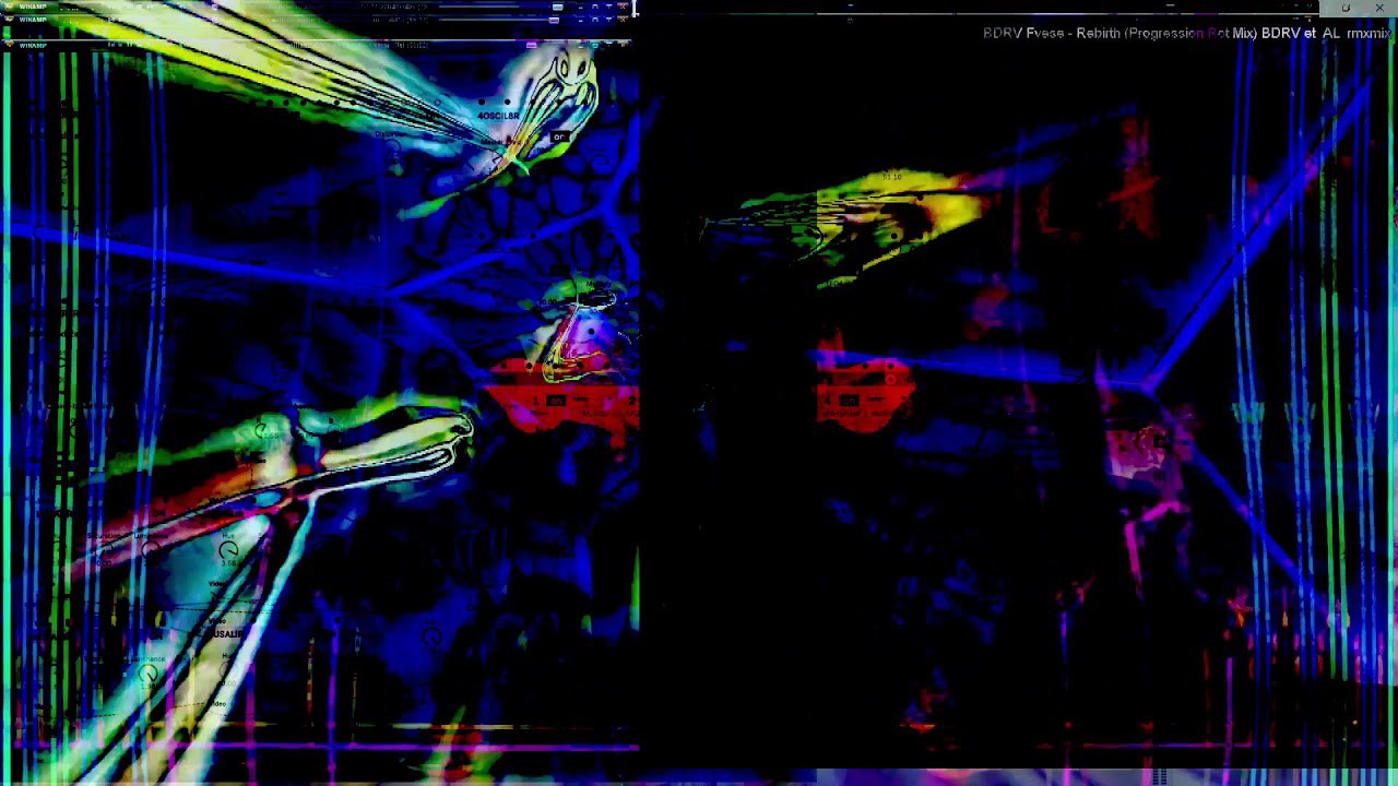 Abstract artsy concrete video experiments with sound and light.