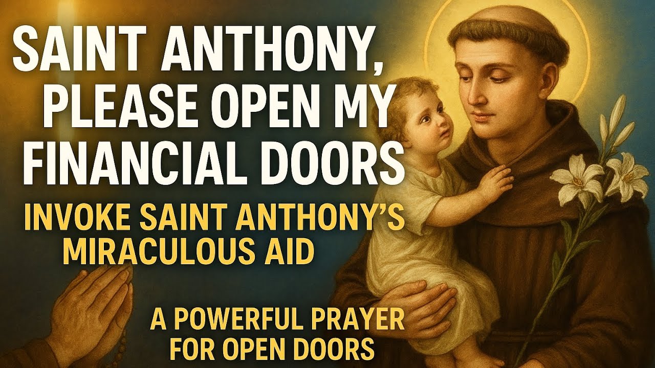 🙏 PREGHIERA URGENTE DI SANT'ANTONIO PER UNA SVOLTA FINANZIARIA E PORTE APERTE 🙏