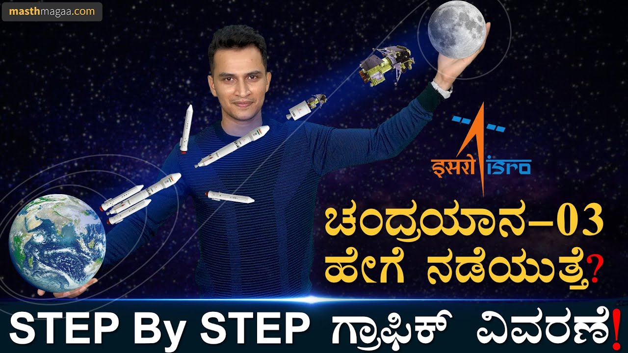 ಚಂದ್ರನೂರಿಗೆ ಭಾರತದ ತೇರು | Chandrayaan 3 Explained | ISRO, Rocket Launch, Space, Moon | Maath Magaa