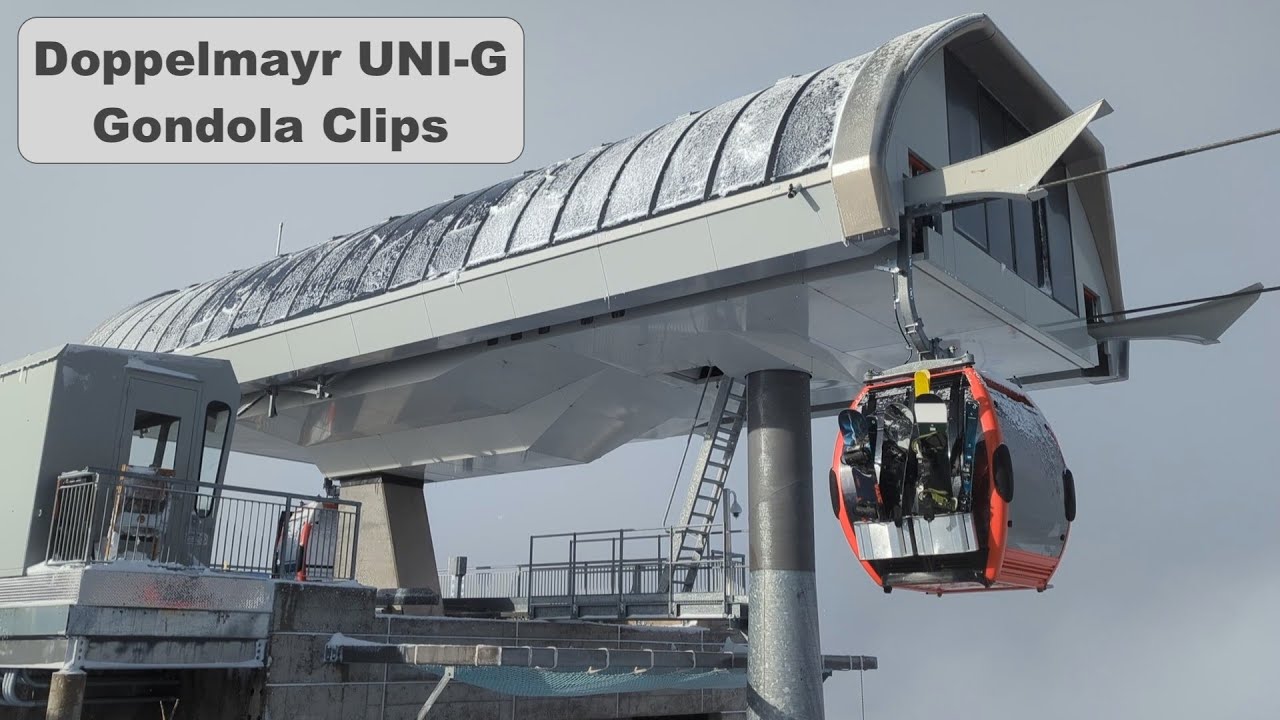 Doppelmayr UNI-G Gondola clip compilation (Mt. Rainier Gondola, Crystal Mountain)