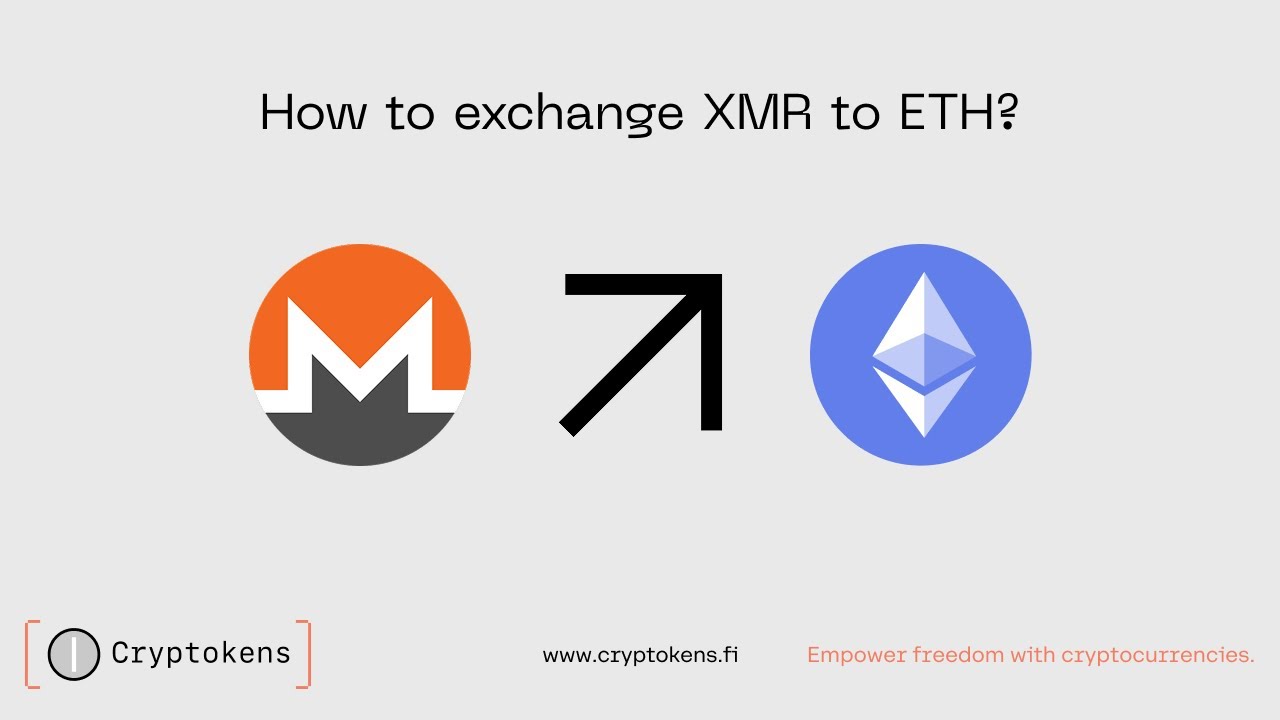 How to exchange Monero (XMR) to Ethereum (ETH) | Cryptokens.fi Tutorial