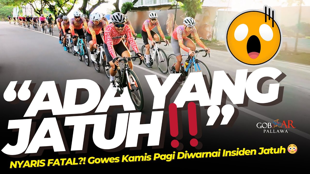 KACAU‼️ Peleton Pecah Saat Gowes Kamis — Ada yang Jatuh!