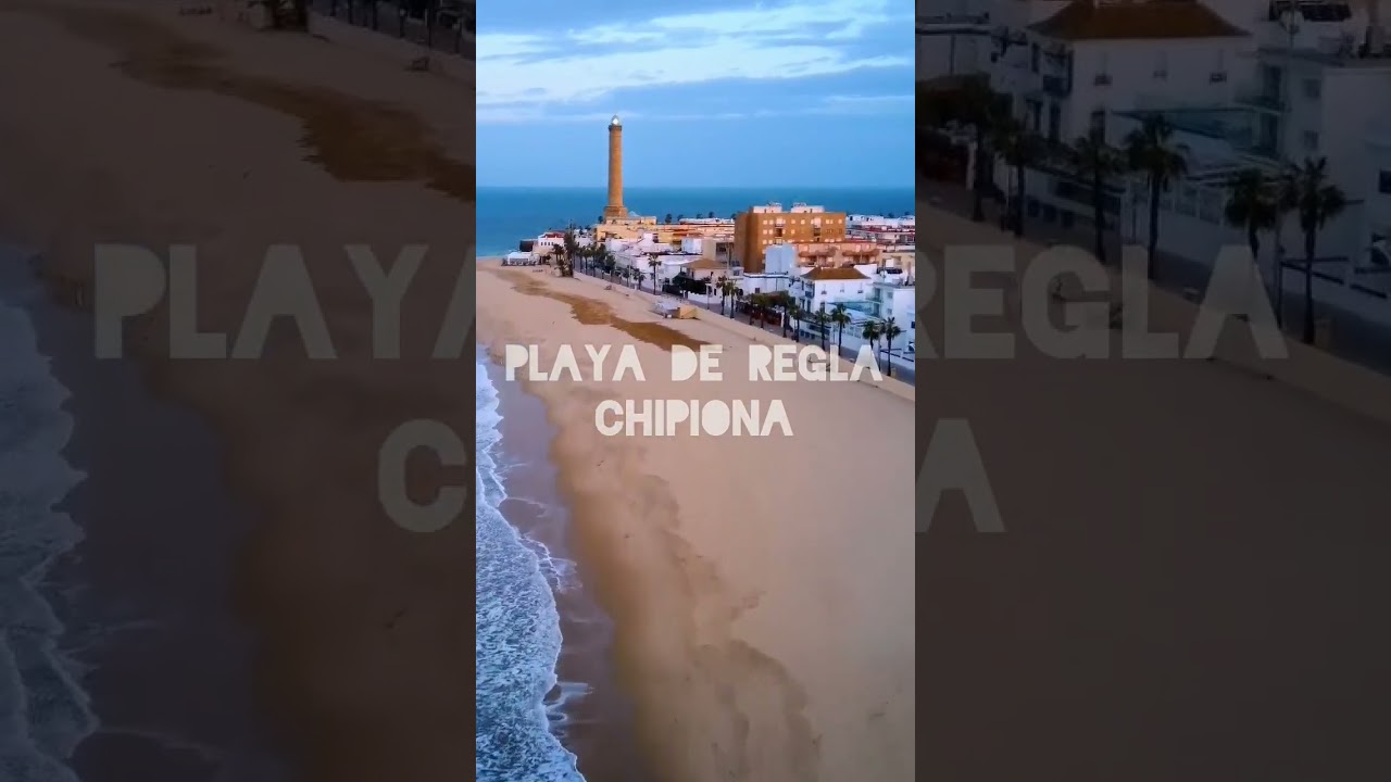 Playa de Regla - Chipiona #chipiona #vistaaerea #drone deguillena.com