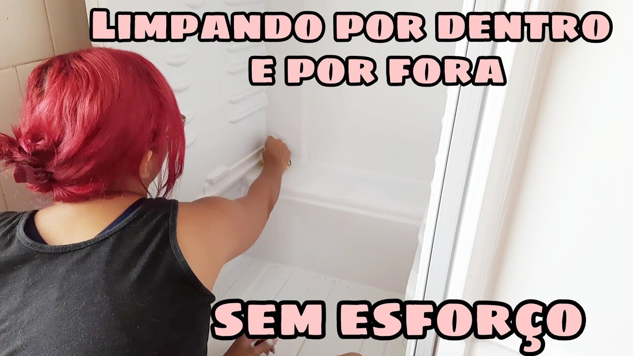 Geladeira limpa como nova e sem odores - fácil e rápido