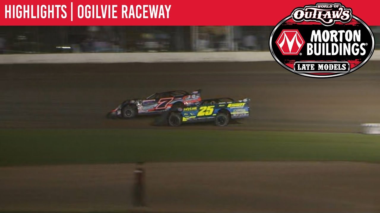 World of Outlaws Morton Buildings Late Models Ogilvie Raceway July 13th, 2019 | HIGHLIGHTS